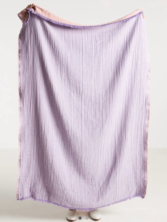 Anthropologie Other - Anthropologie Purple Zora gauze throw